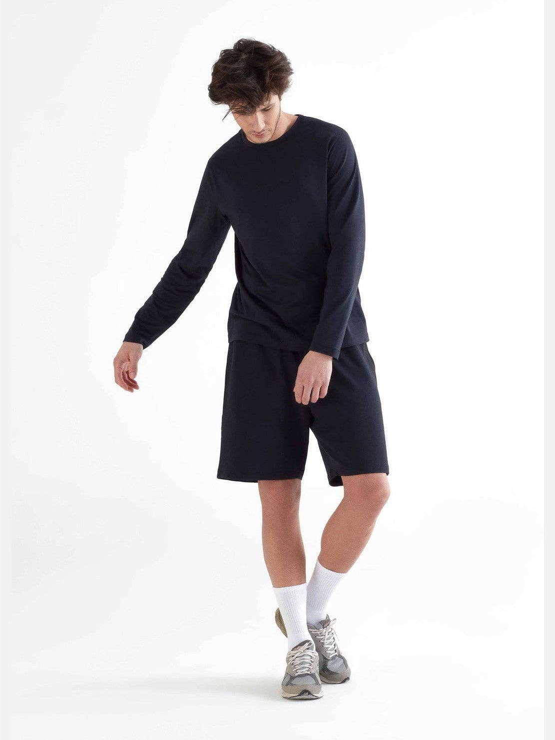 Organic Cotton & Modal Long Sleeve T-shirt: Mens - REGN