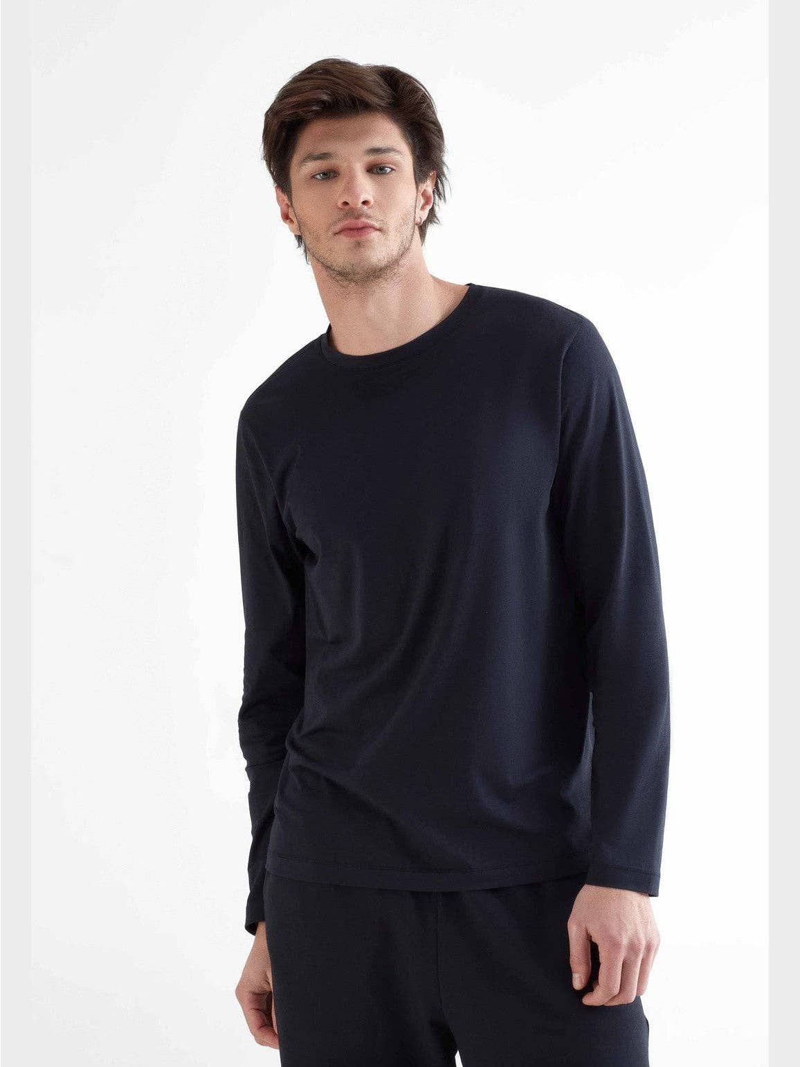Organic Cotton & Modal Long Sleeve T-shirt: Mens - REGN