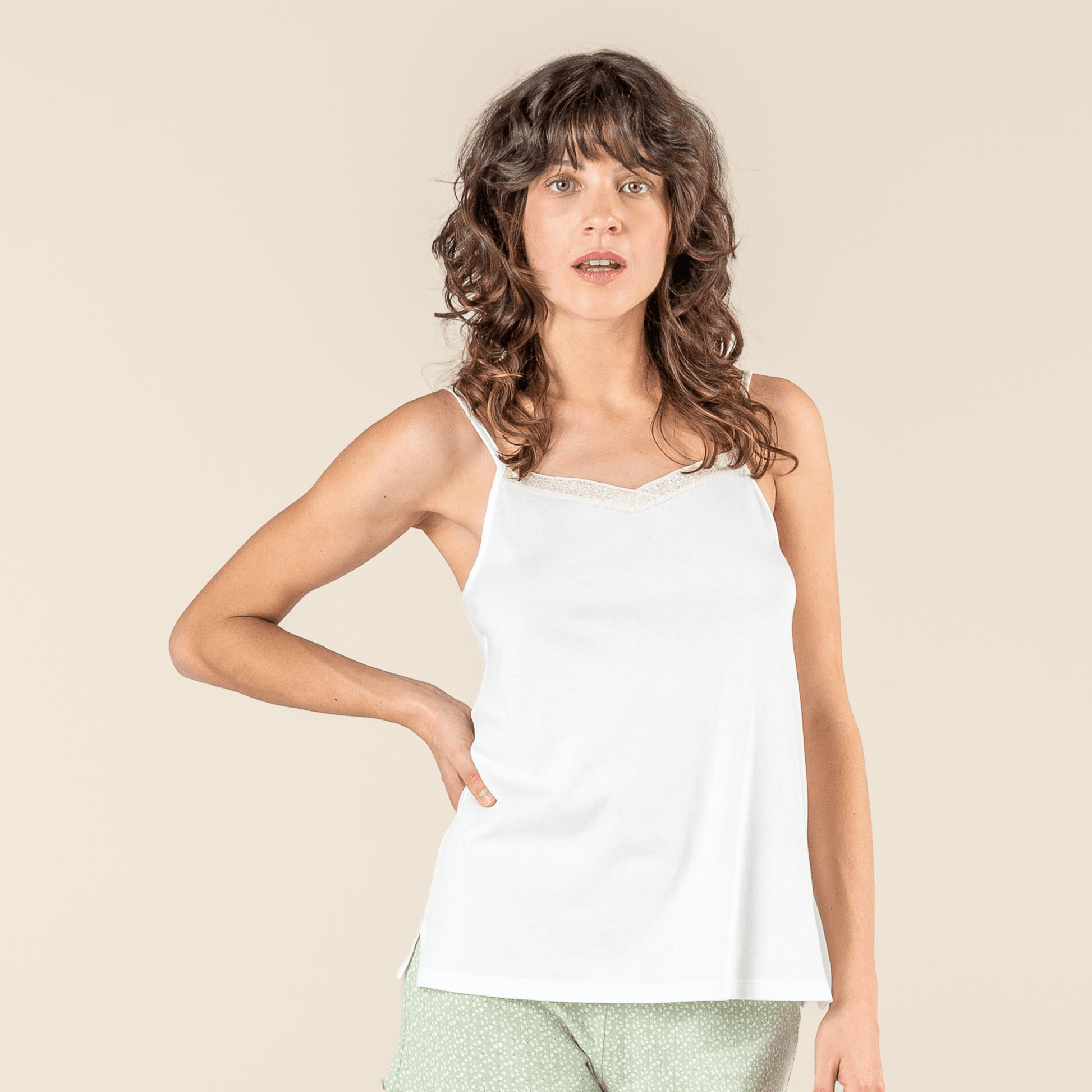 Organic Cotton Night Vest: Womens - REGN