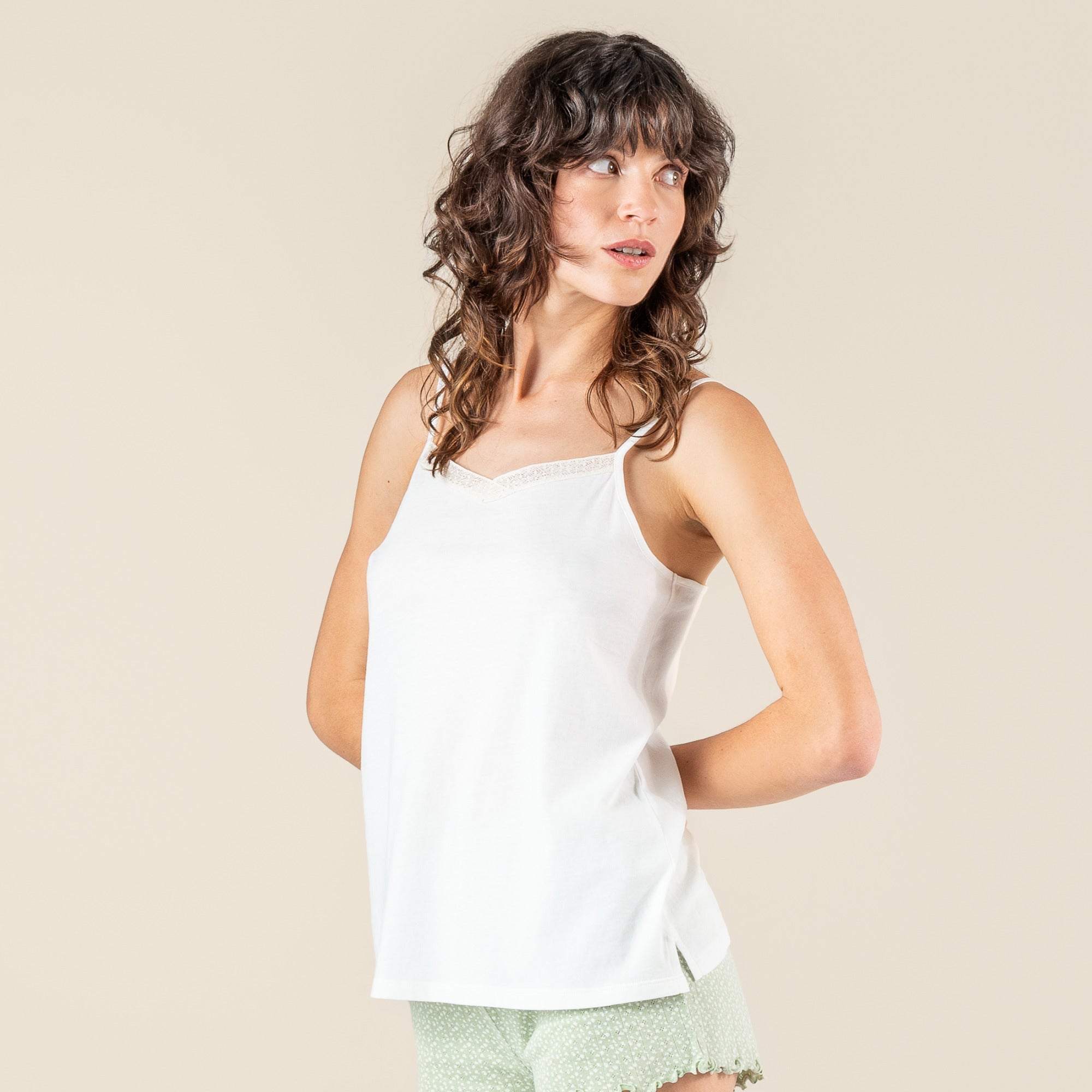 Organic Cotton Night Vest: Womens - REGN