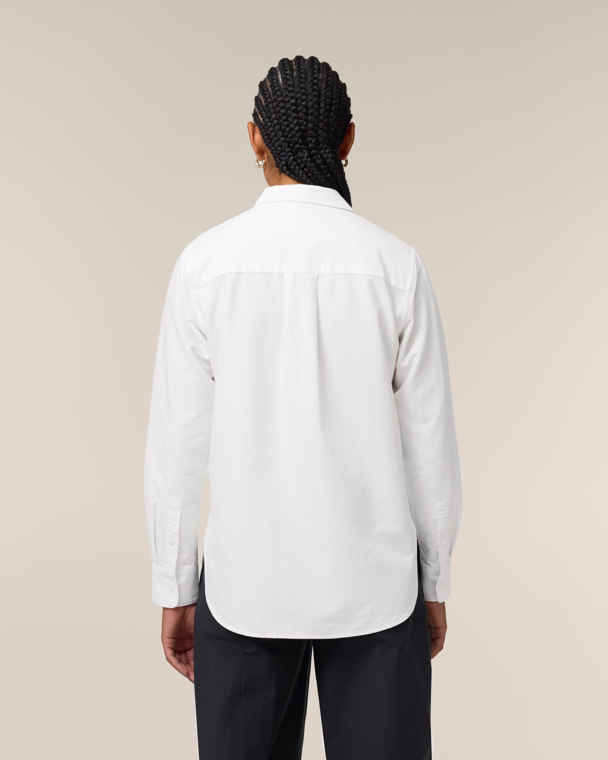 Organic Cotton Oxford Long Sleeve Shirt: Womens - REGN