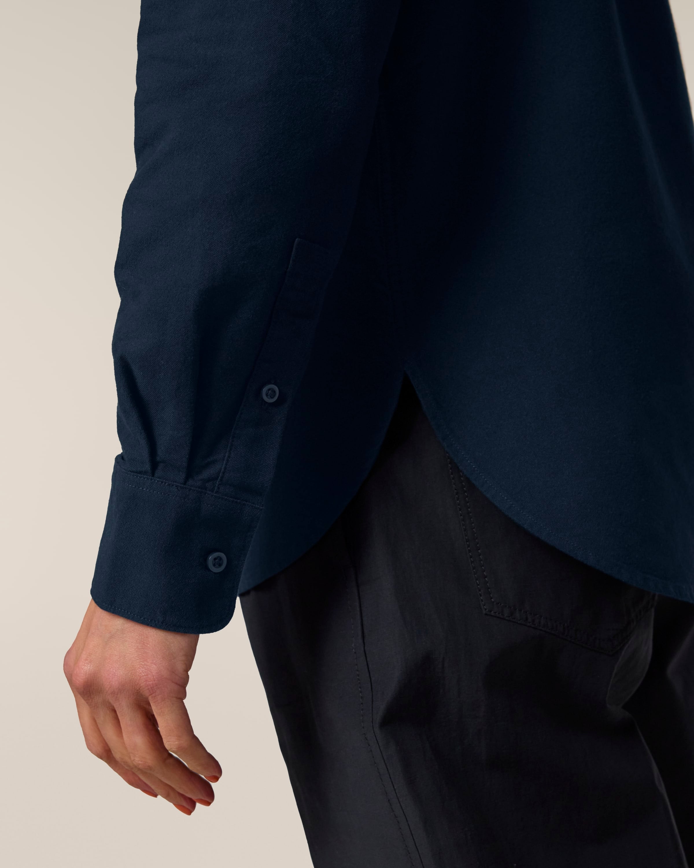 Organic Cotton Oxford Long Sleeve Shirt: Womens - REGN