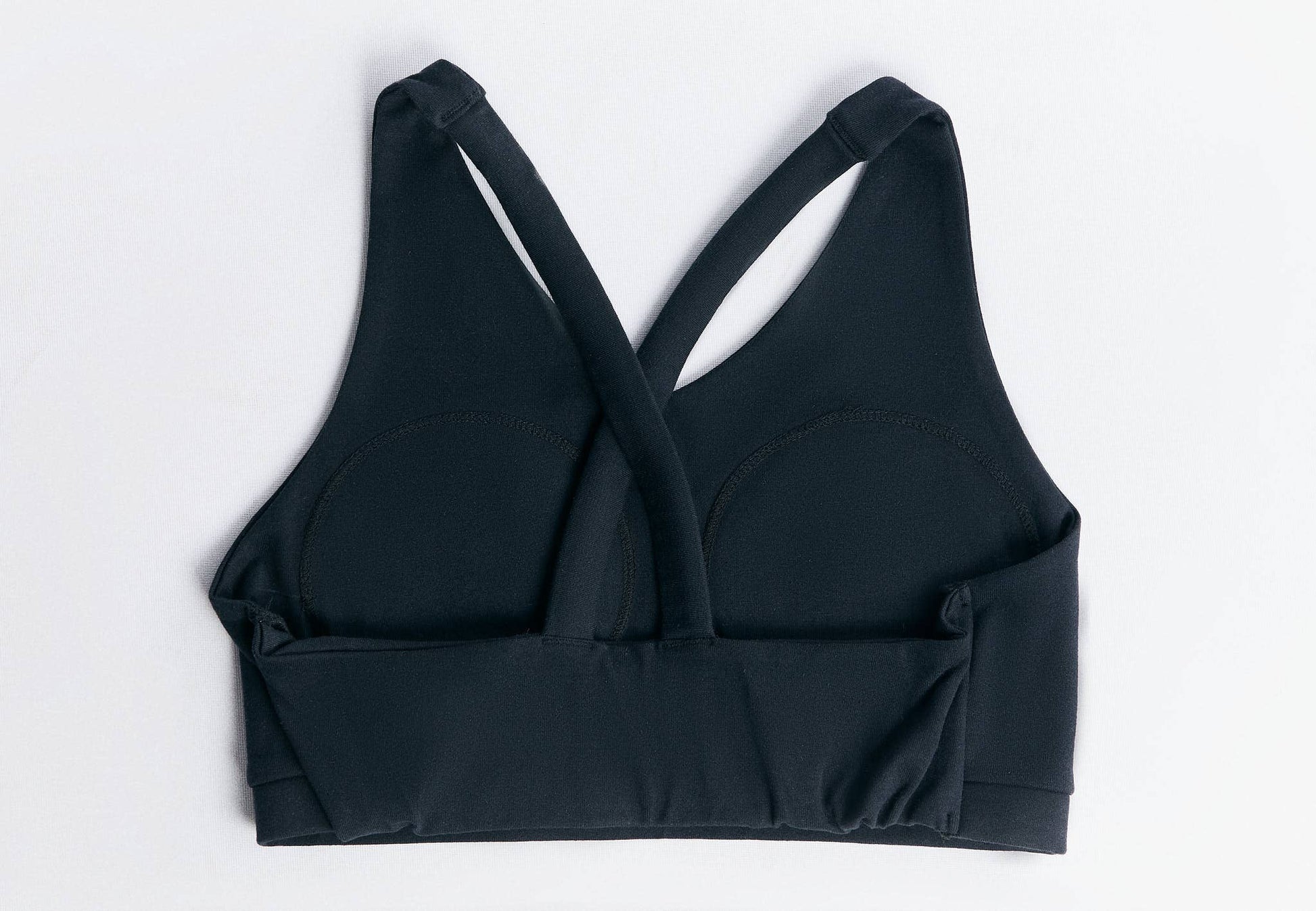 Organic Cotton & Recycled Elastane Padded V-neck Sports Bra - REGN