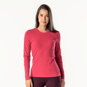 Organic Cotton Ribbed Long Sleeve T-shirt: Womens - REGN