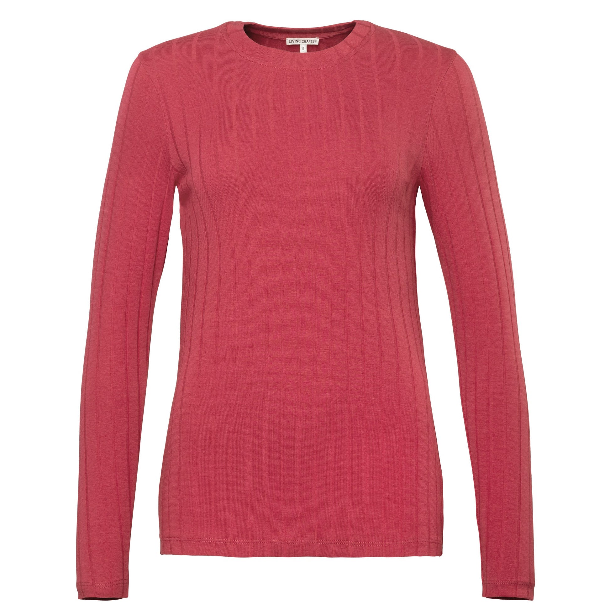 Organic Cotton Ribbed Long Sleeve T-shirt: Womens - REGN
