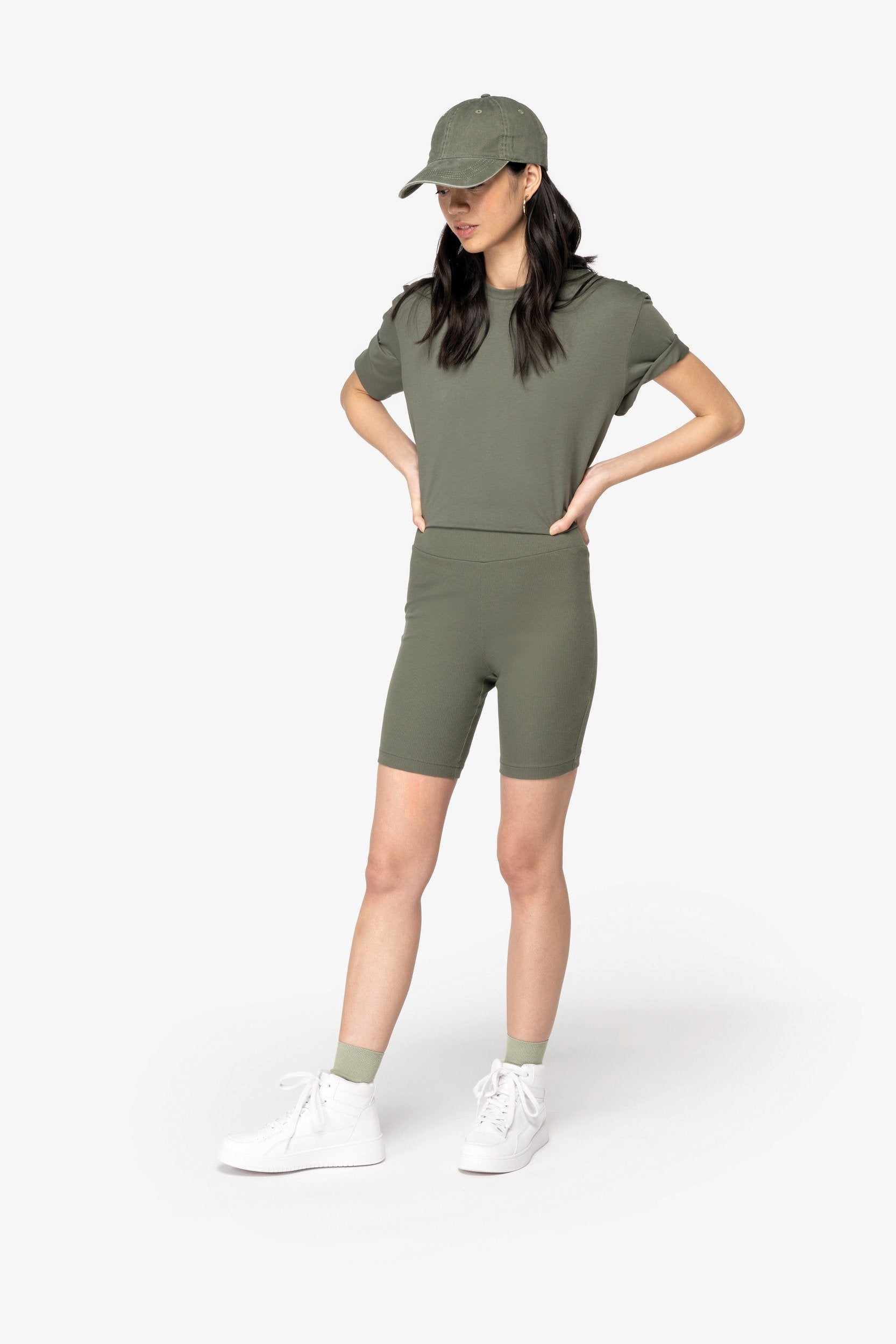 Organic Cotton Ribbed Shorts: Womens - REGN