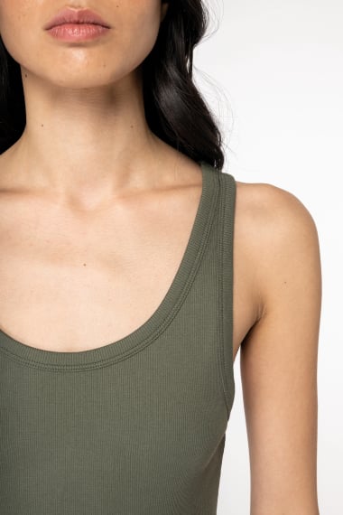 Organic Cotton Ribbed Tank Top: Womens - REGN