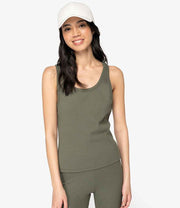 Organic Cotton Ribbed Tank Top: Womens - REGN