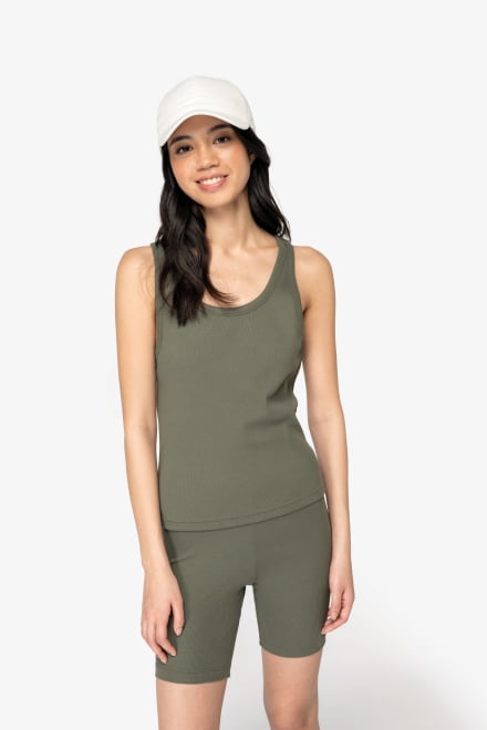 Organic Cotton Ribbed Tank Top: Womens - REGN
