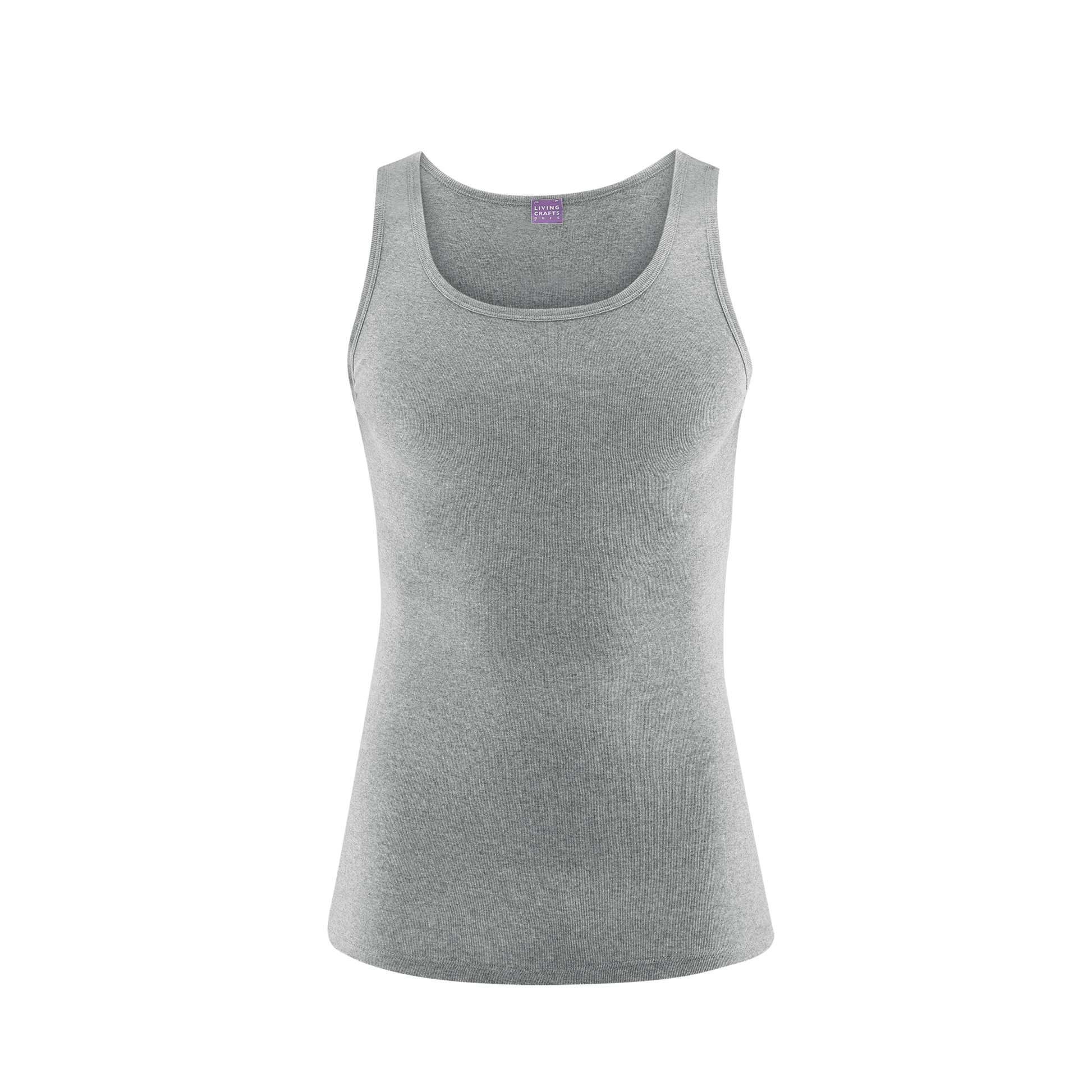 Organic Cotton Ribbed Vest: Mens - REGN