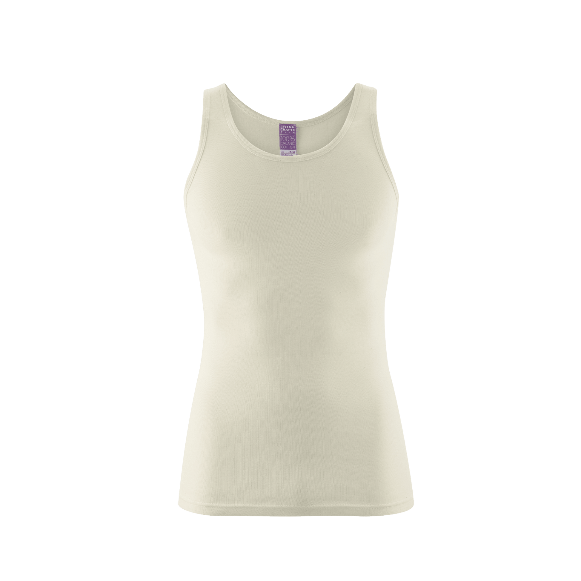 Organic Cotton Ribbed Vest: Mens - REGN