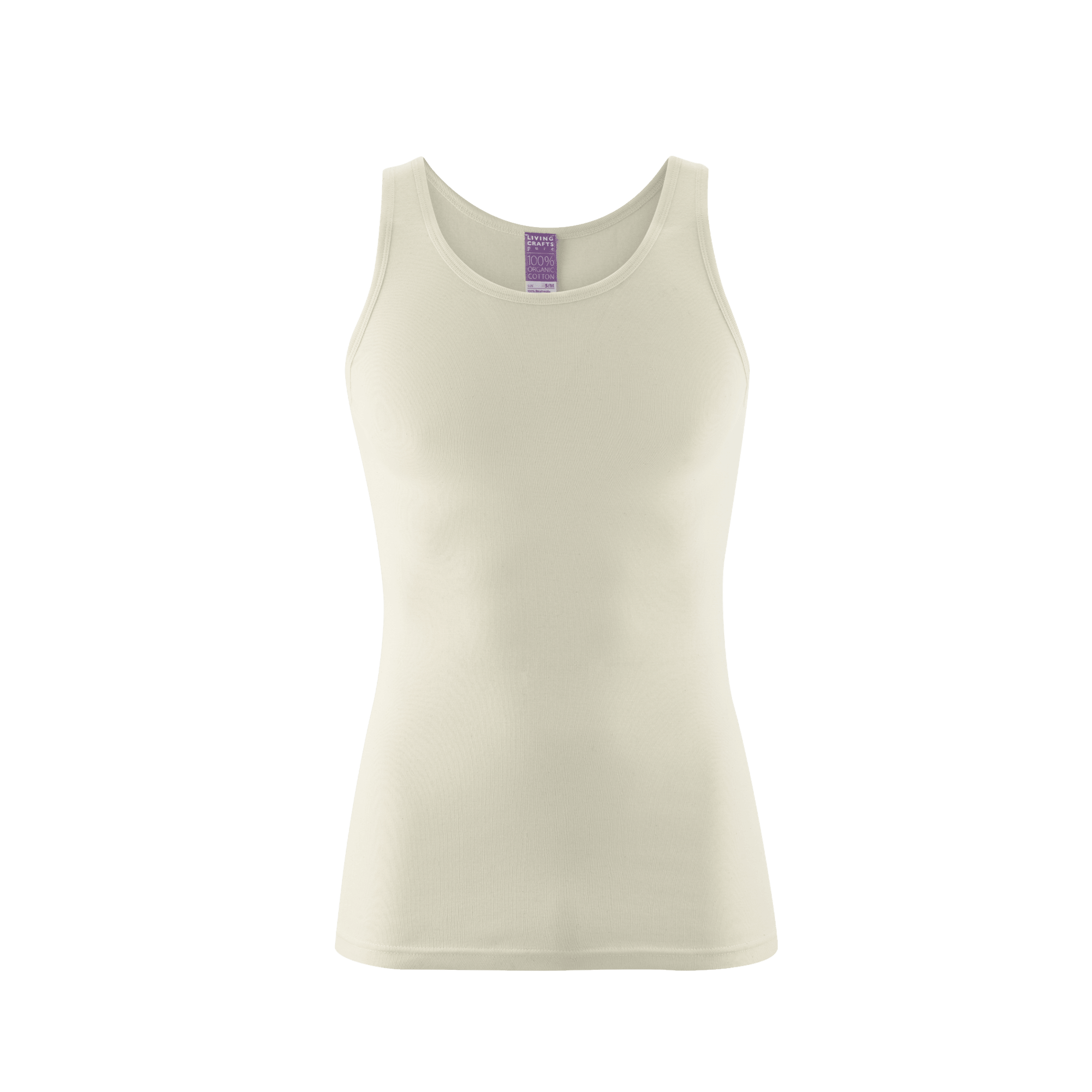 Organic Cotton Ribbed Vest: Mens - REGN