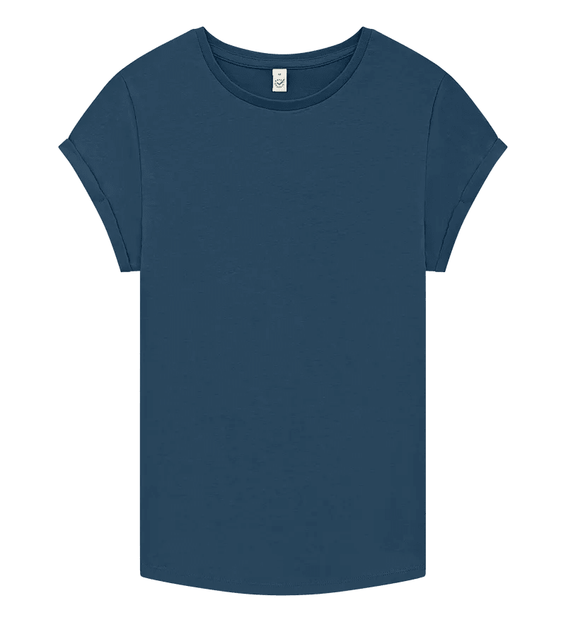 Organic Cotton Rolled Sleeve T-shirt: Womens - REGN