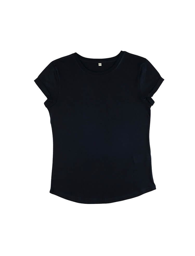 Organic Cotton Rolled Sleeve T-shirt: Womens - REGN