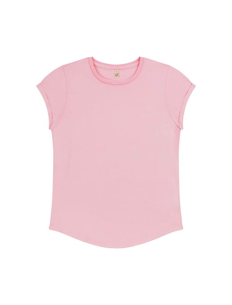 Organic Cotton Rolled Sleeve T-shirt: Womens - REGN