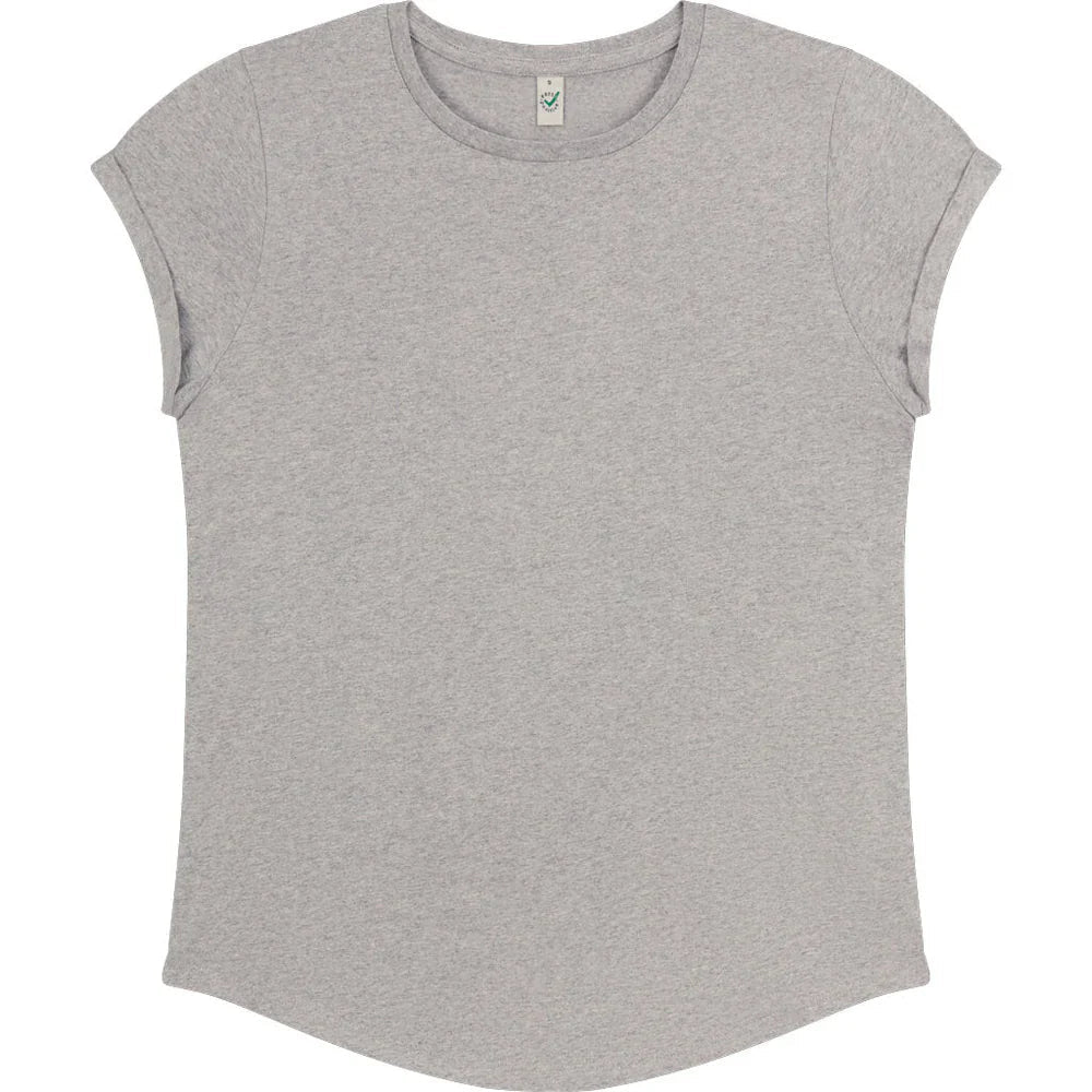 Organic Cotton Rolled Sleeve T-shirt: Womens - REGN