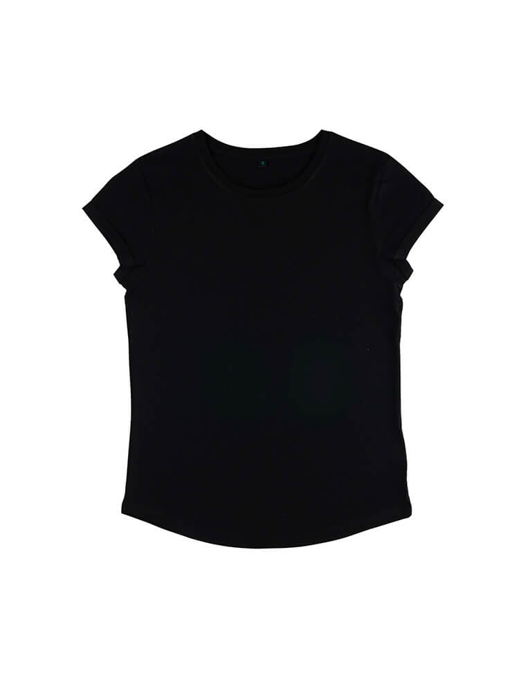 Organic Cotton Rolled Sleeve T-shirt: Womens - REGN