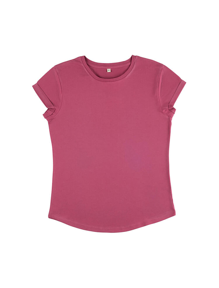 Organic Cotton Rolled Sleeve T-shirt: Womens - REGN
