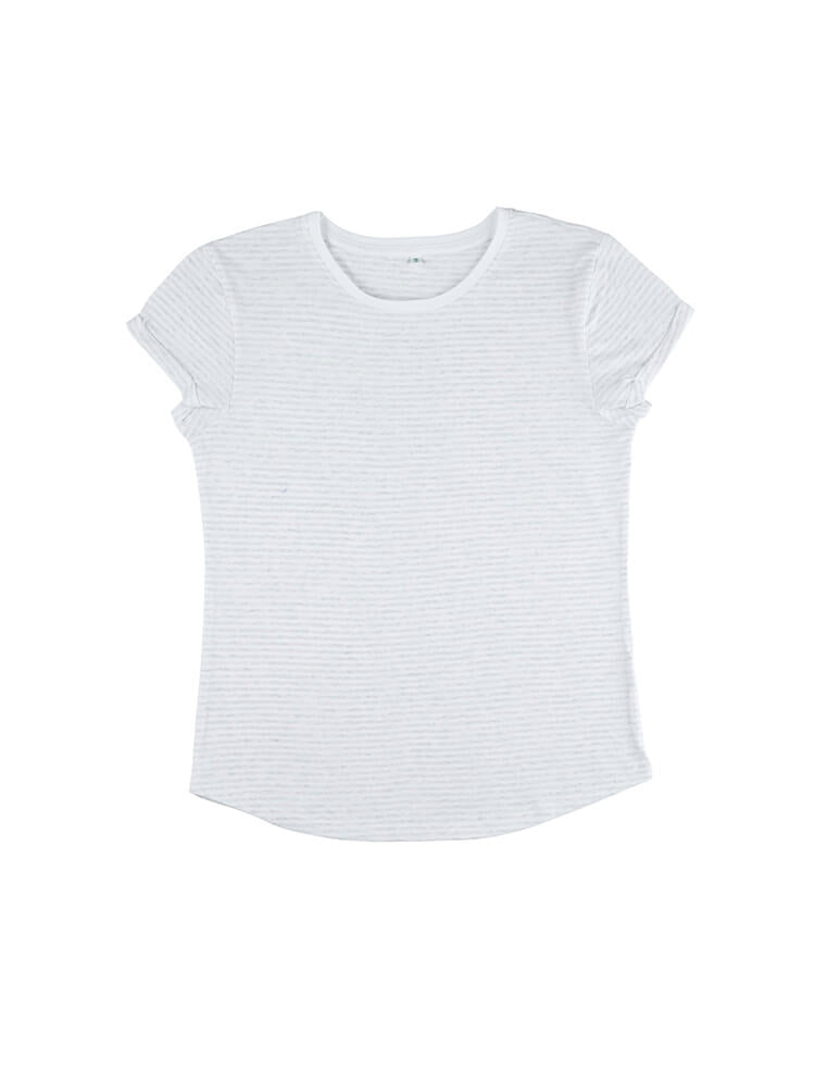 Organic Cotton Rolled Sleeve T-shirt: Womens - REGN