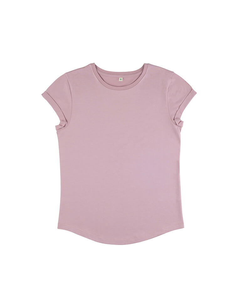 Organic Cotton Rolled Sleeve T-shirt: Womens - REGN