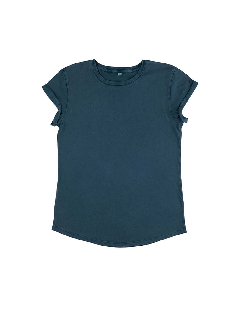Organic Cotton Rolled Sleeve T-shirt: Womens - REGN