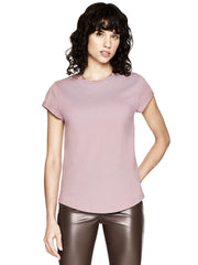 Organic Cotton Rolled Sleeve T-shirt: Womens - REGN