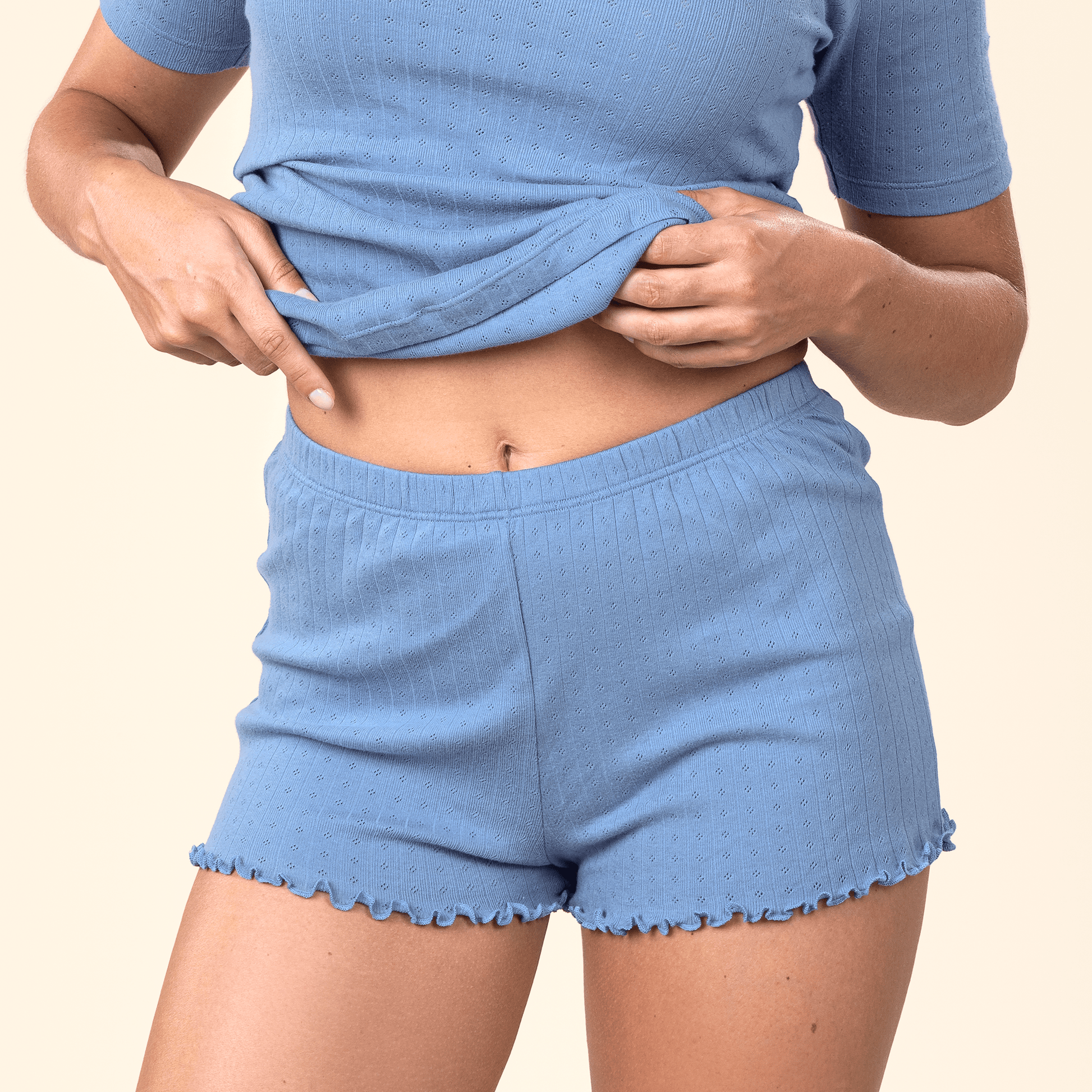 Organic Cotton Sleep Shorts: Womens - REGN