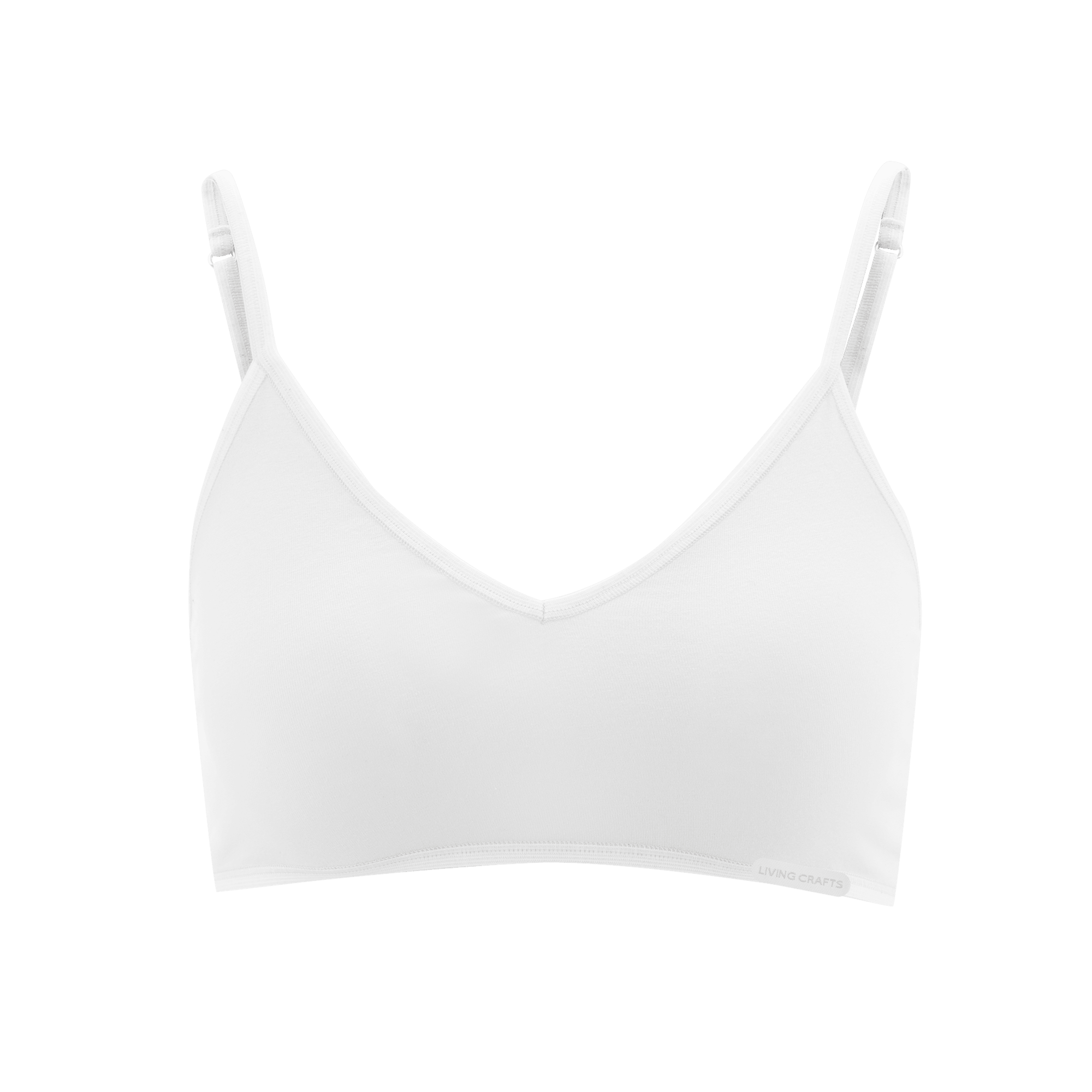 Organic Cotton Spaghetti Strap Bralette - REGN