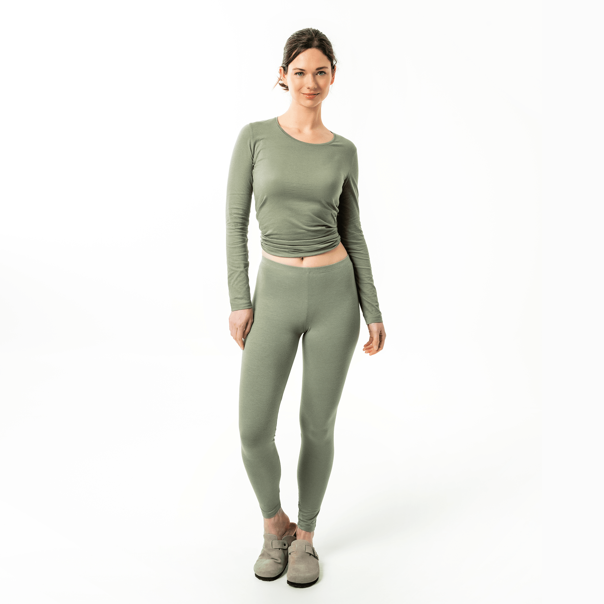 Organic Cotton Stretch Leggings: Womens - REGN
