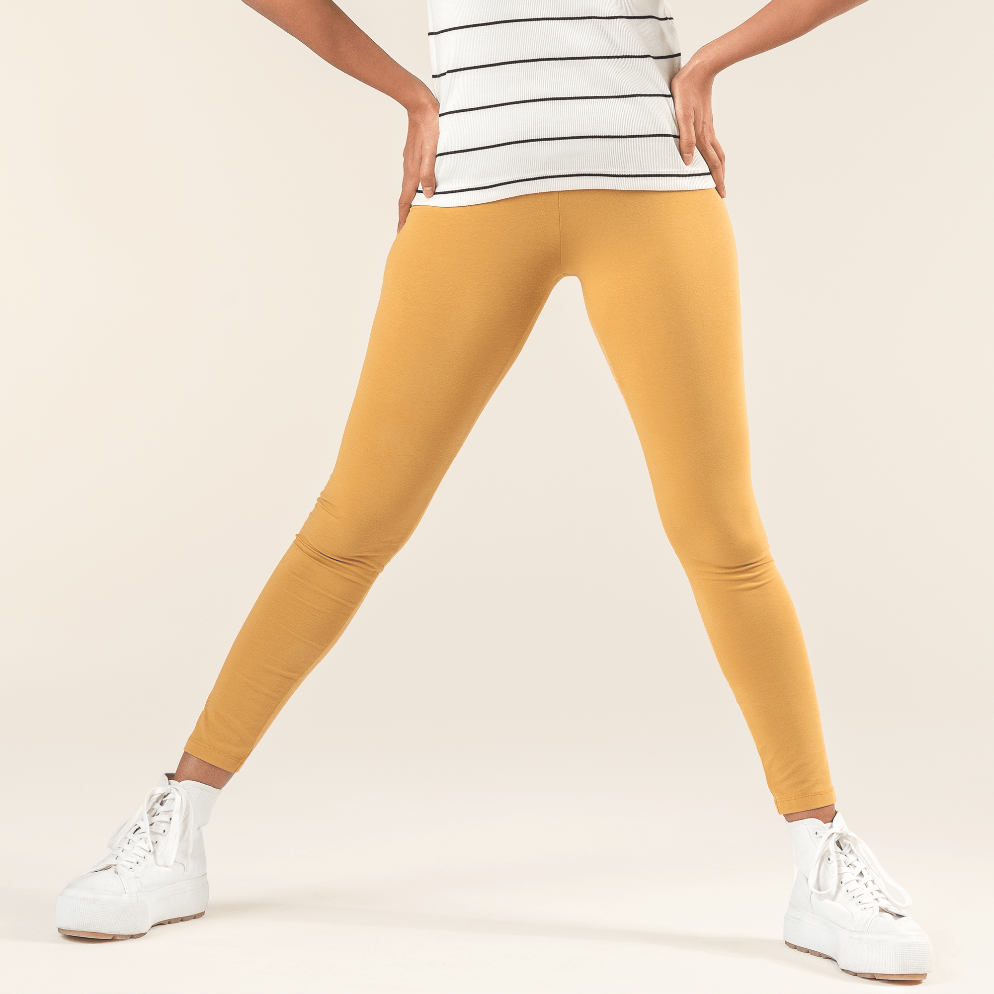 Organic Cotton Stretch Leggings: Womens - REGN