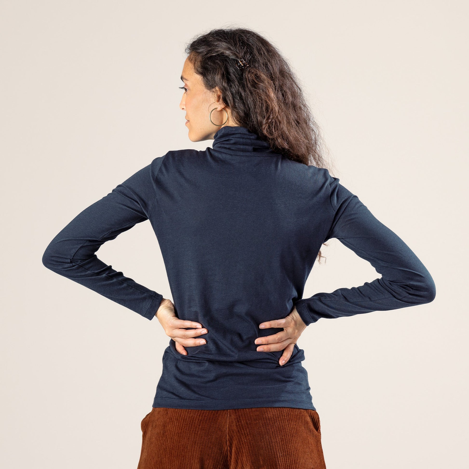 Organic Cotton Turtleneck T-shirt: Womens - REGN
