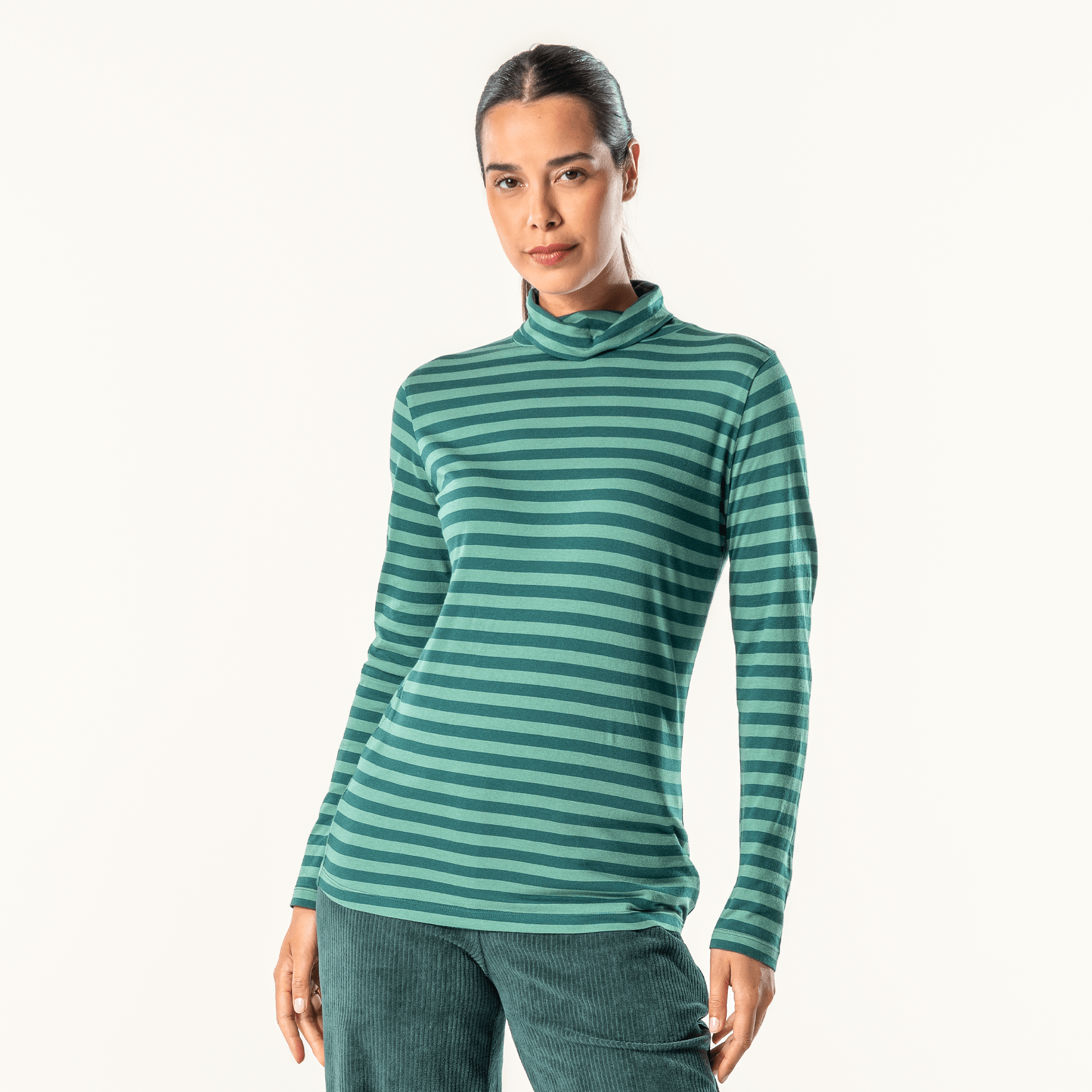 Organic Cotton Turtleneck T-shirt: Womens - REGN