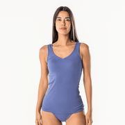 Organic Cotton V-neck Vest: Womens - REGN