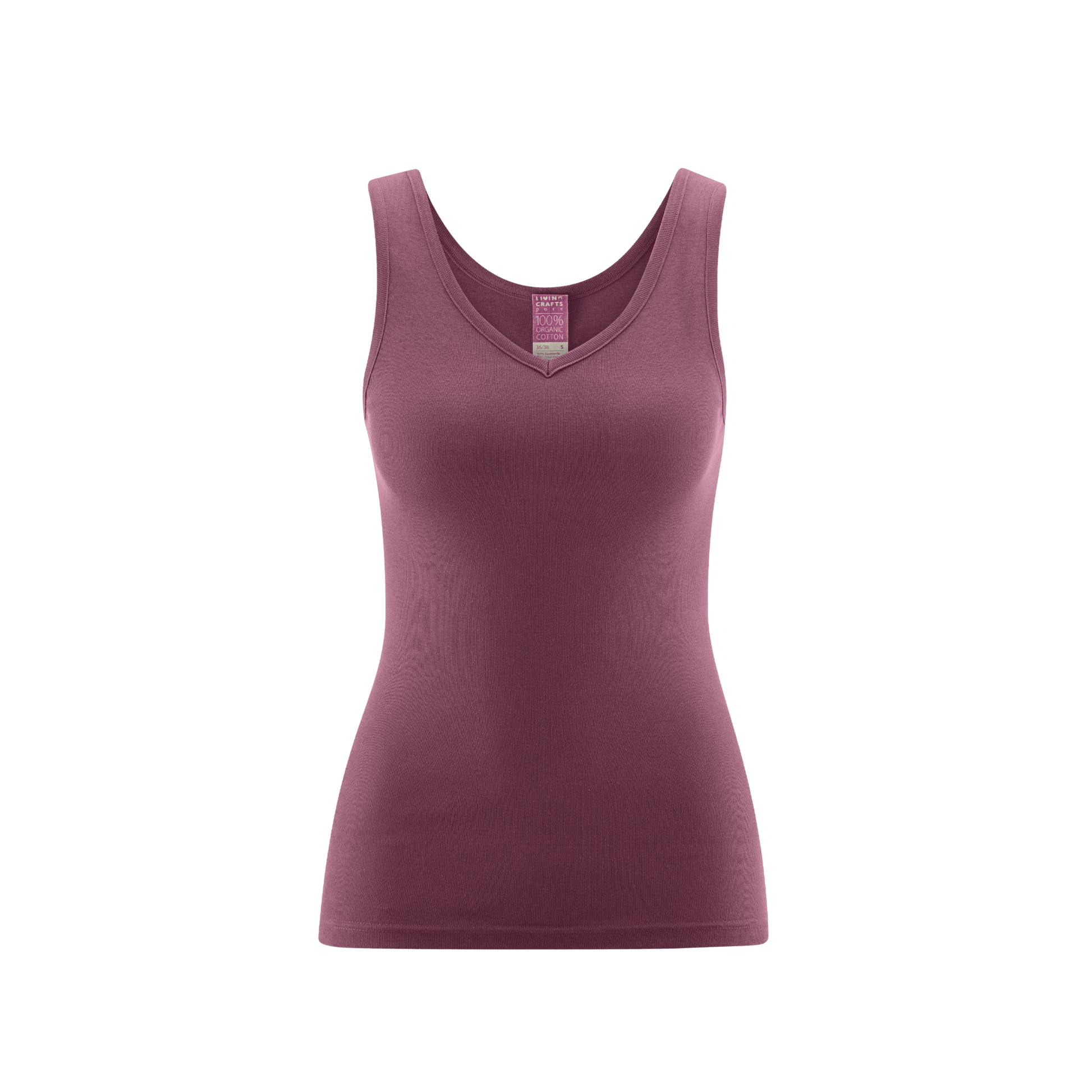 Organic Cotton V-neck Vest: Womens - REGN