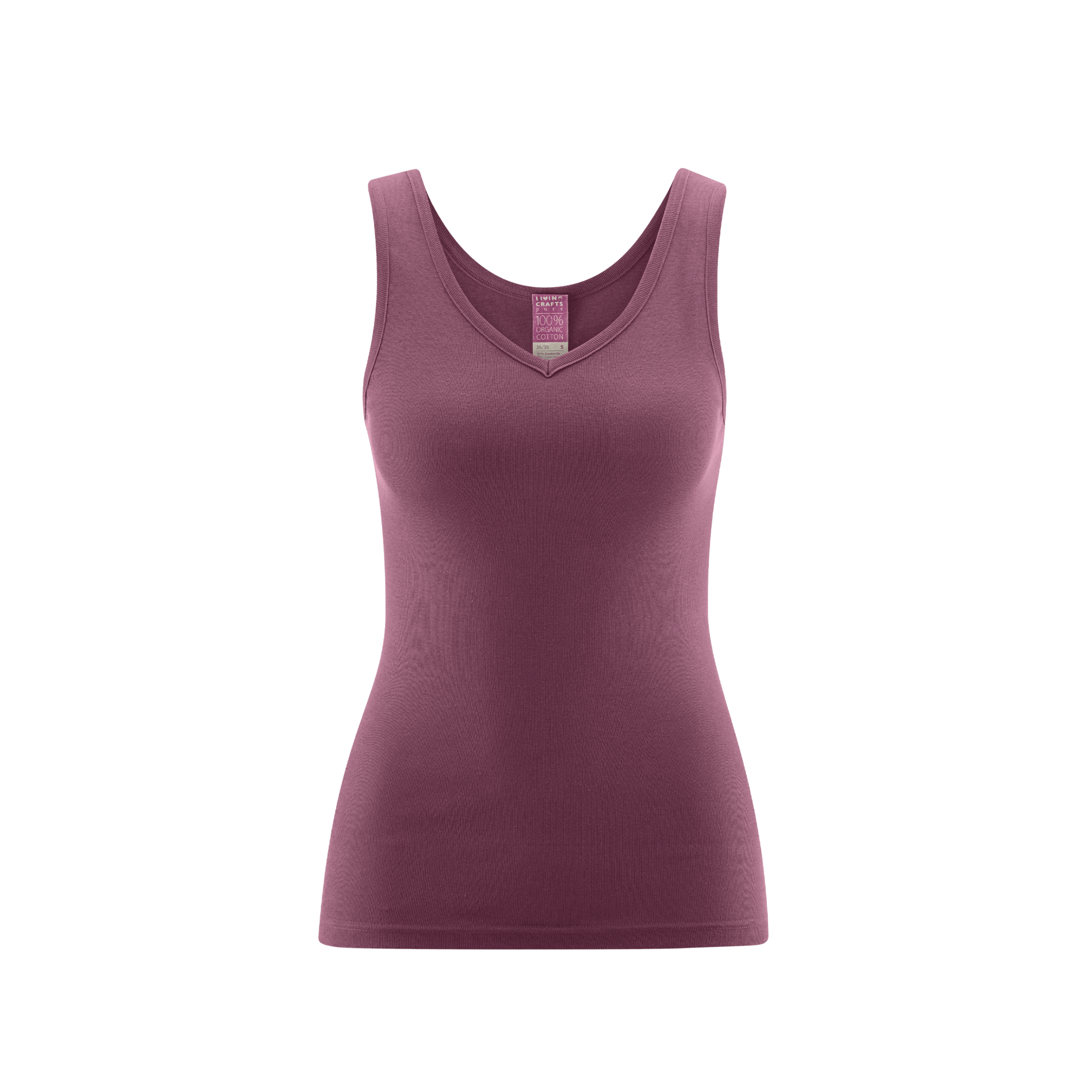 Organic Cotton V-neck Vest: Womens - REGN