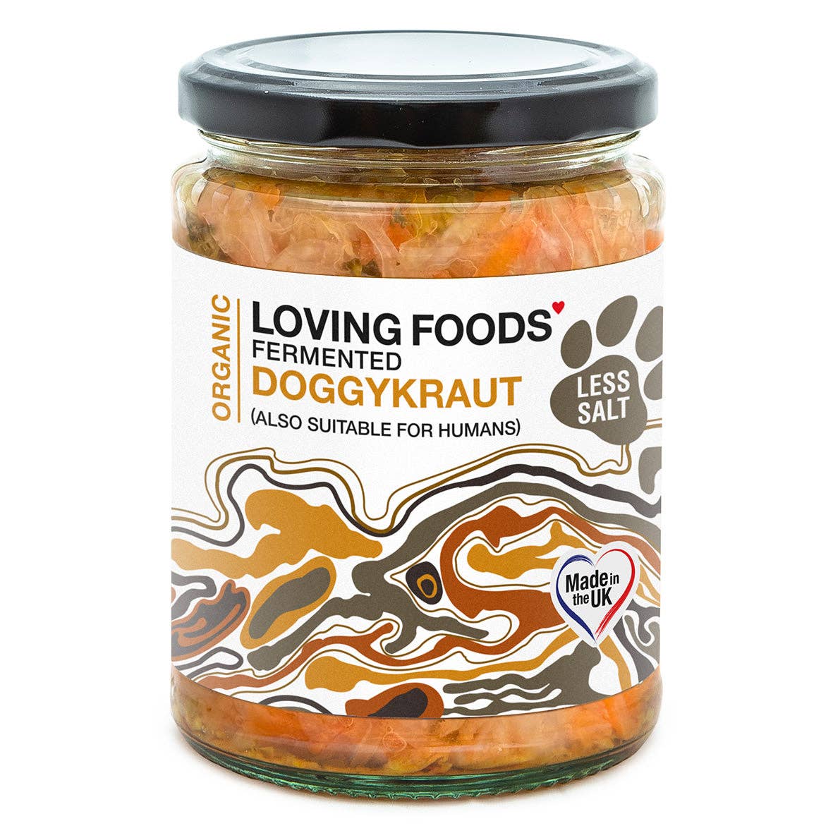 Organic Doggykraut – Raw Unpasteurised Sauerkraut for Dogs 475g Low Salt - REGN