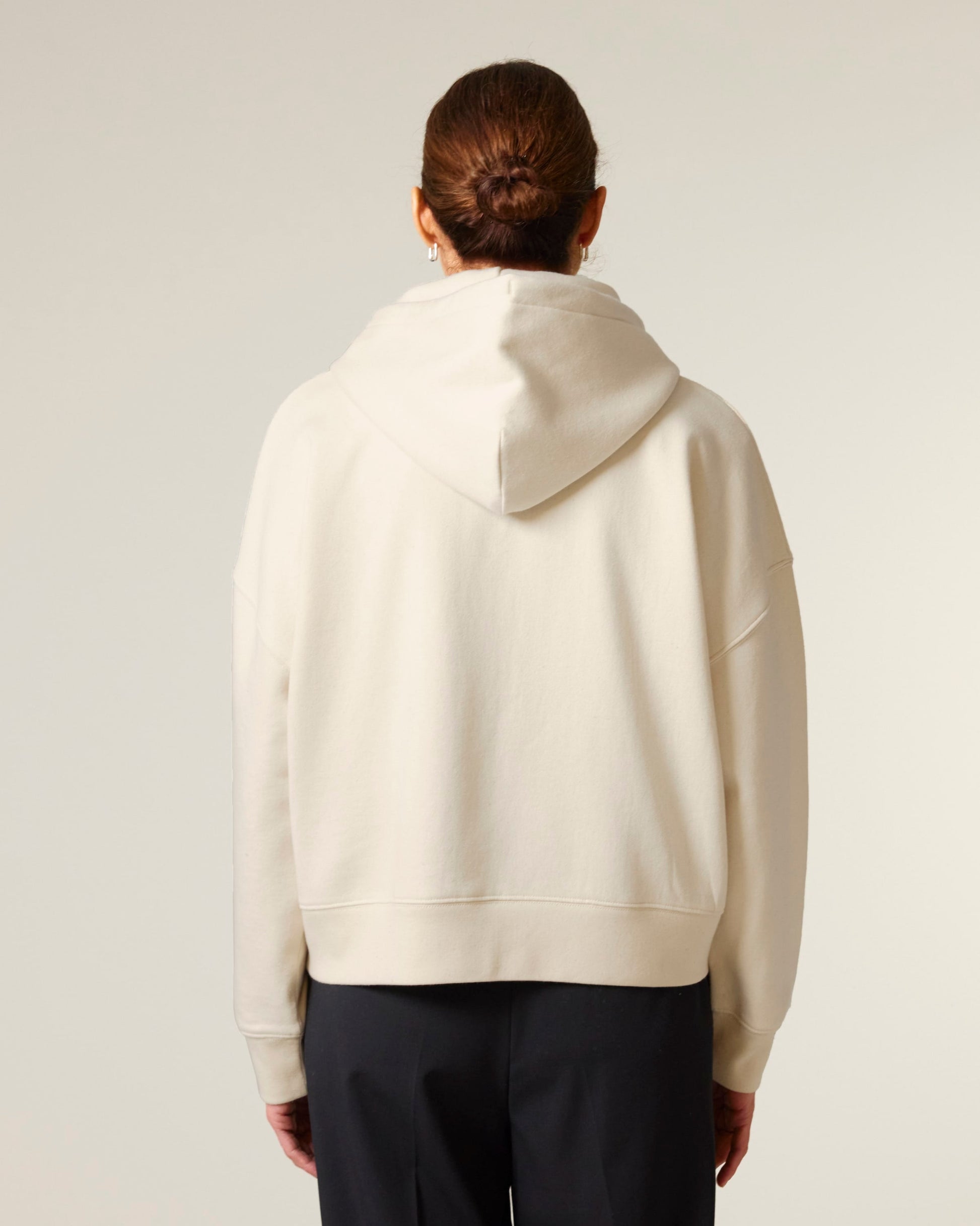 Organic Dropped Shoulder Zipped Hoodie: Womens - REGN