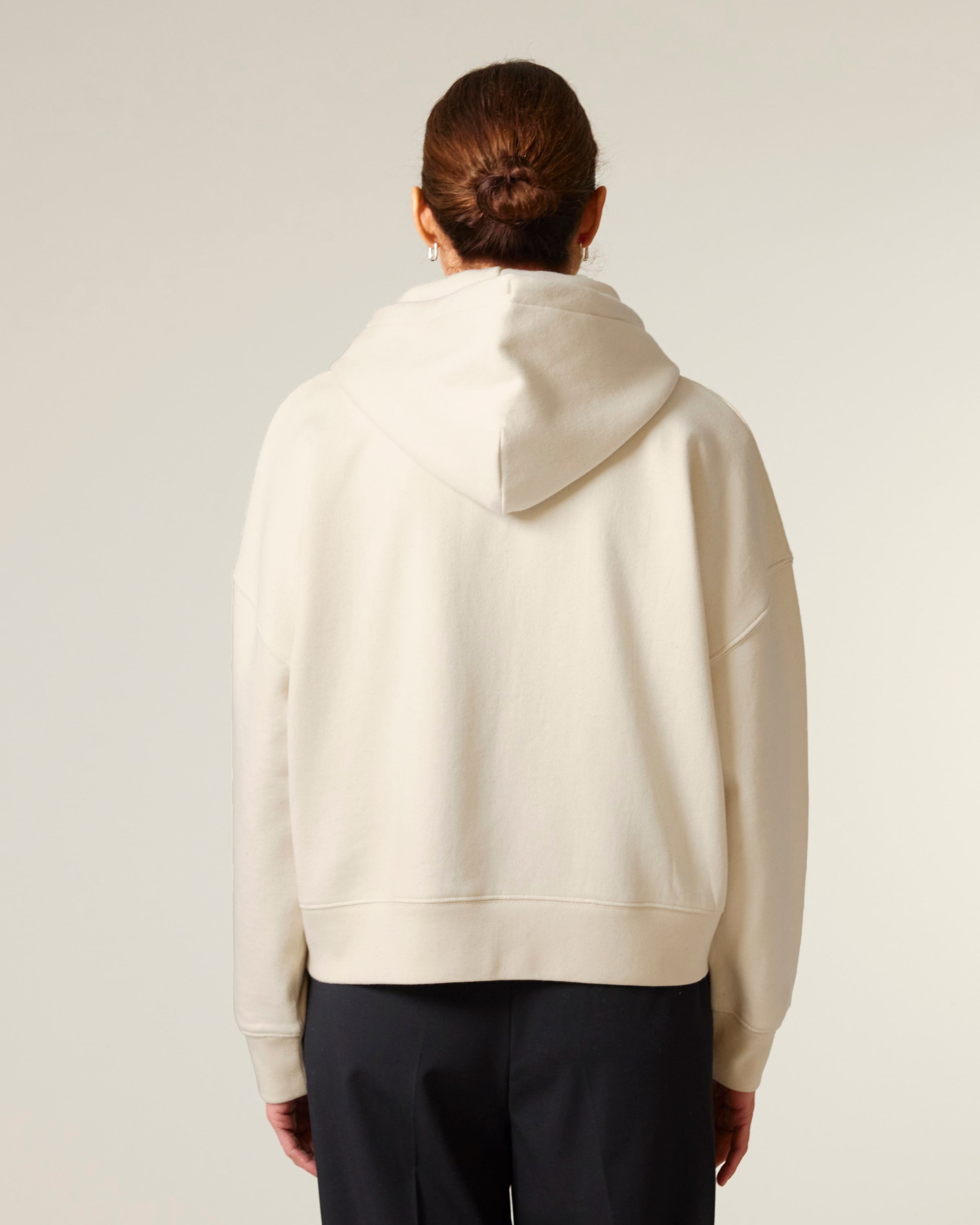 Organic Dropped Shoulder Zipped Hoodie: Womens - REGN