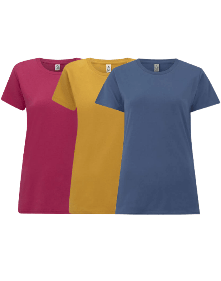Organic Essential T-shirt Womens: 3 Pack - REGN
