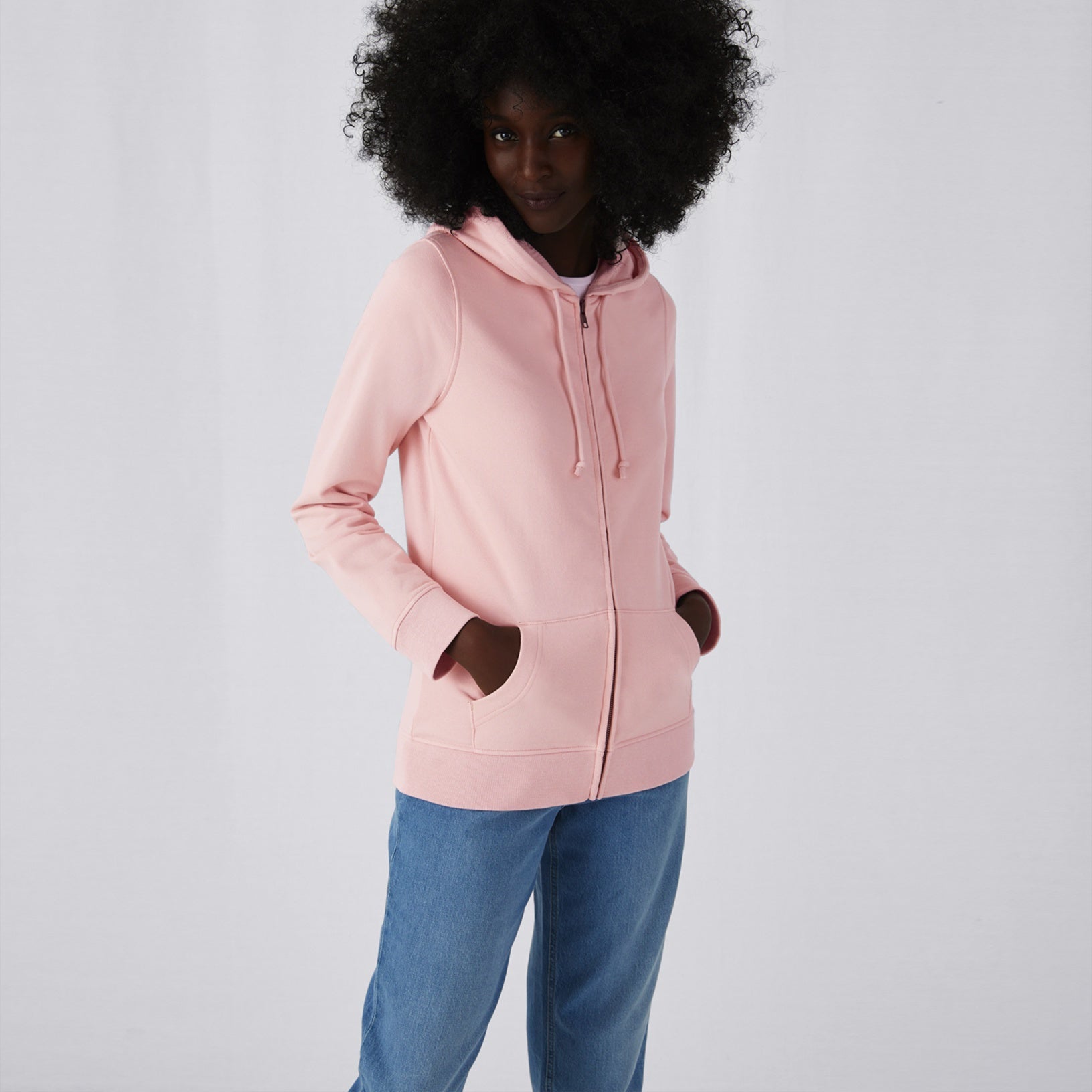 Organic Essential Zipped Hoodie: Womens - REGN