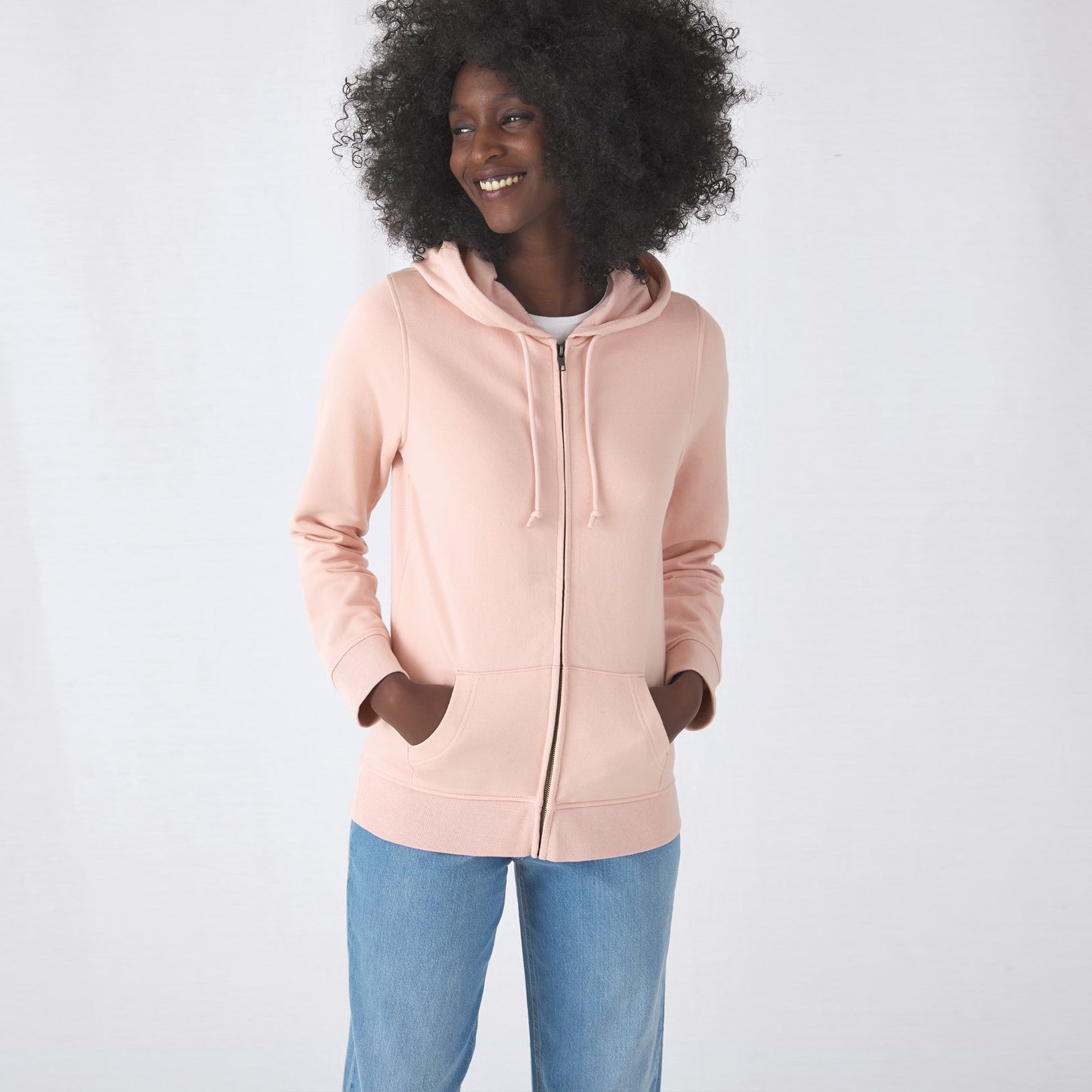 Organic Essential Zipped Hoodie: Womens - REGN