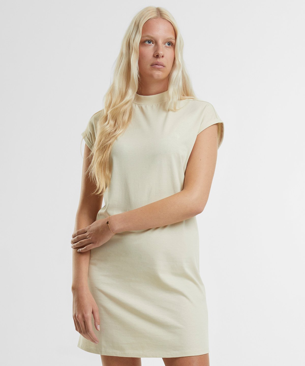 Organic Extended Shoulder T-shirt Dress: Womens - REGN