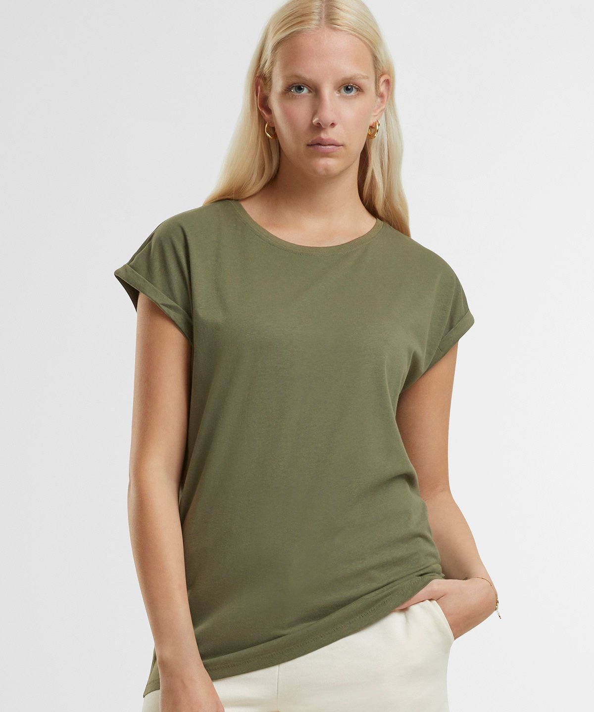 Organic Extended Shoulder T-shirt: Womens - REGN