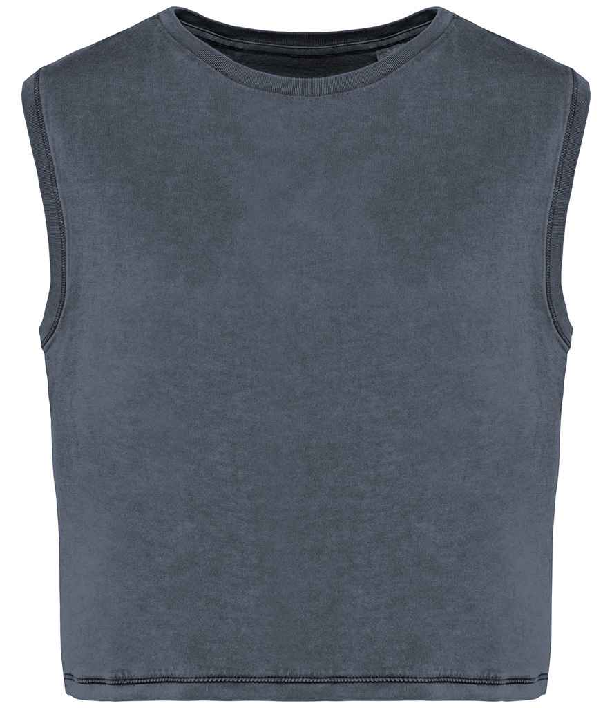 Organic Faded Cropped Tank Top: Womens - REGN
