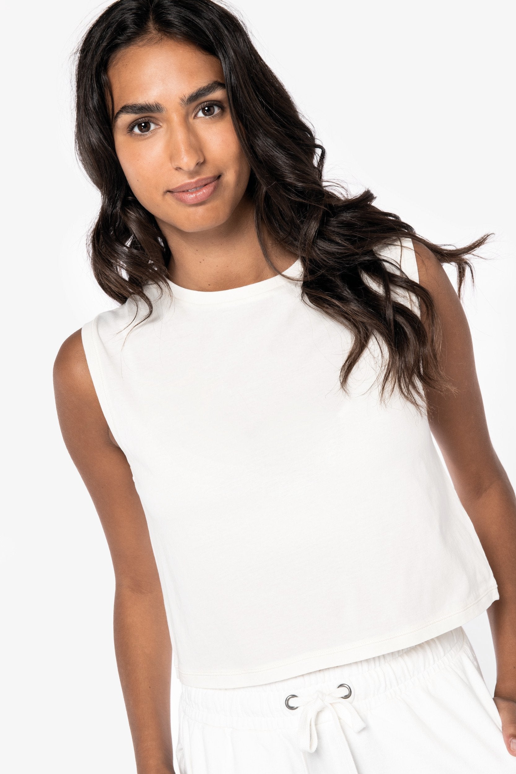 Organic Faded Cropped Tank Top: Womens - REGN