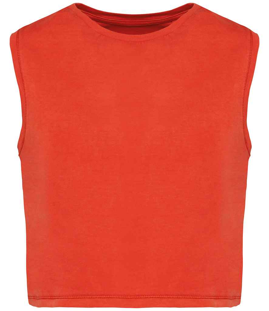 Organic Faded Cropped Tank Top: Womens - REGN