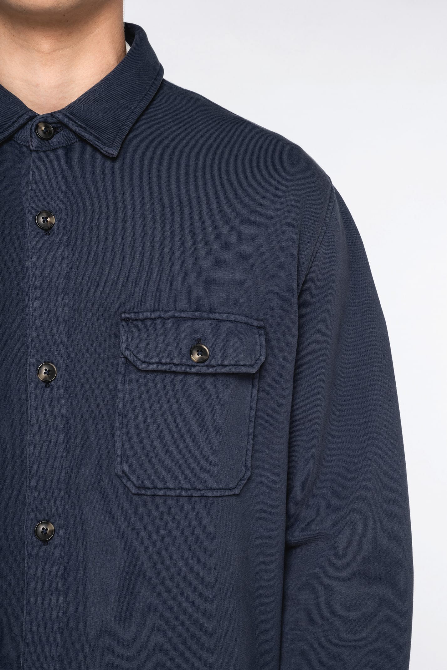 Organic Faded Overshirt: Mens - REGN