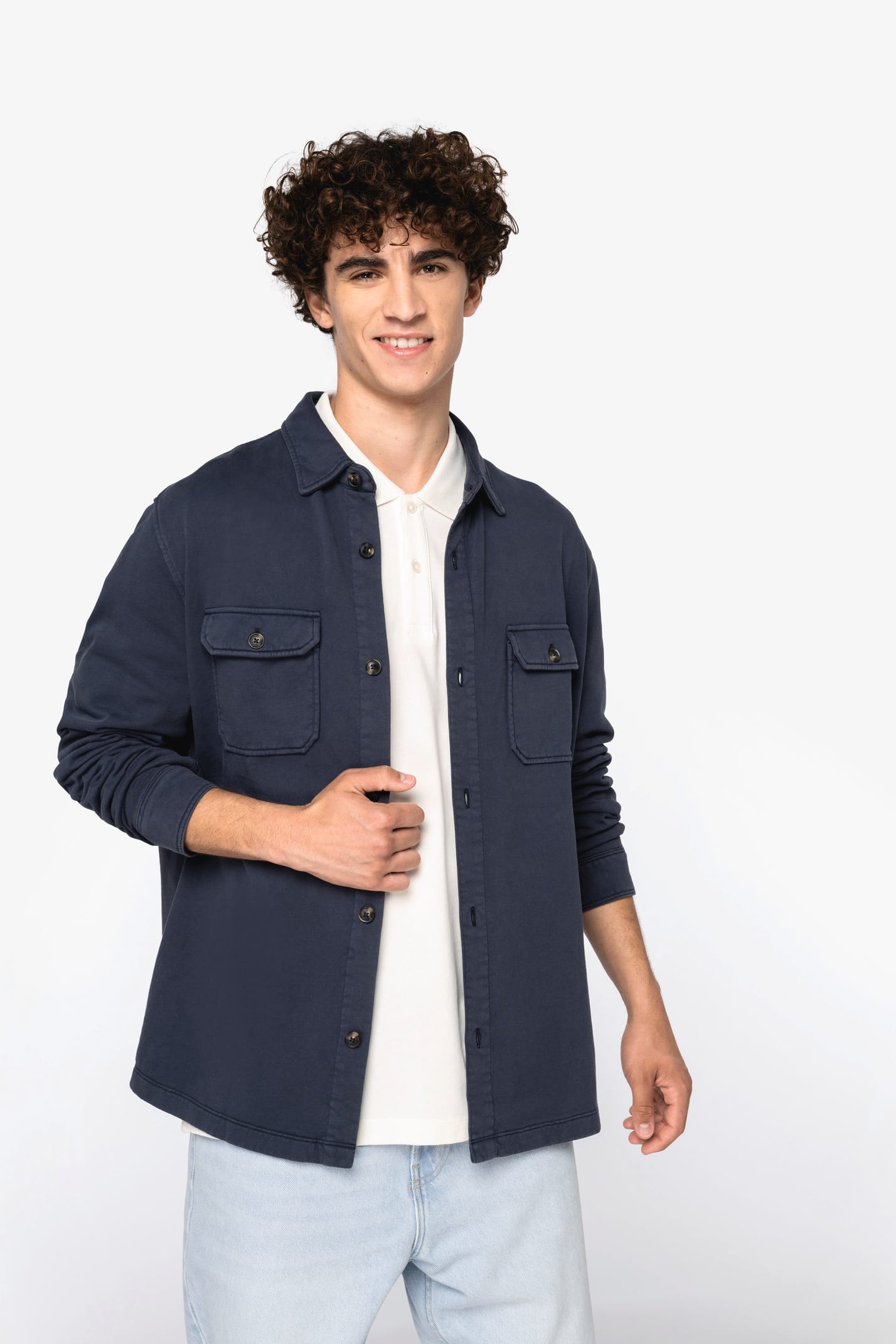 Organic Faded Overshirt: Mens - REGN