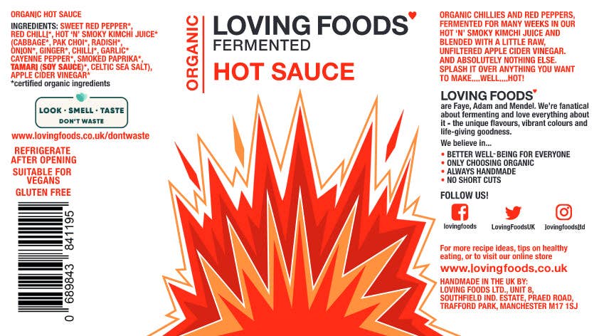 Organic Fermented Hot Sauce – Unpasteurised Chilli Sauce 150ml Vegan - REGN