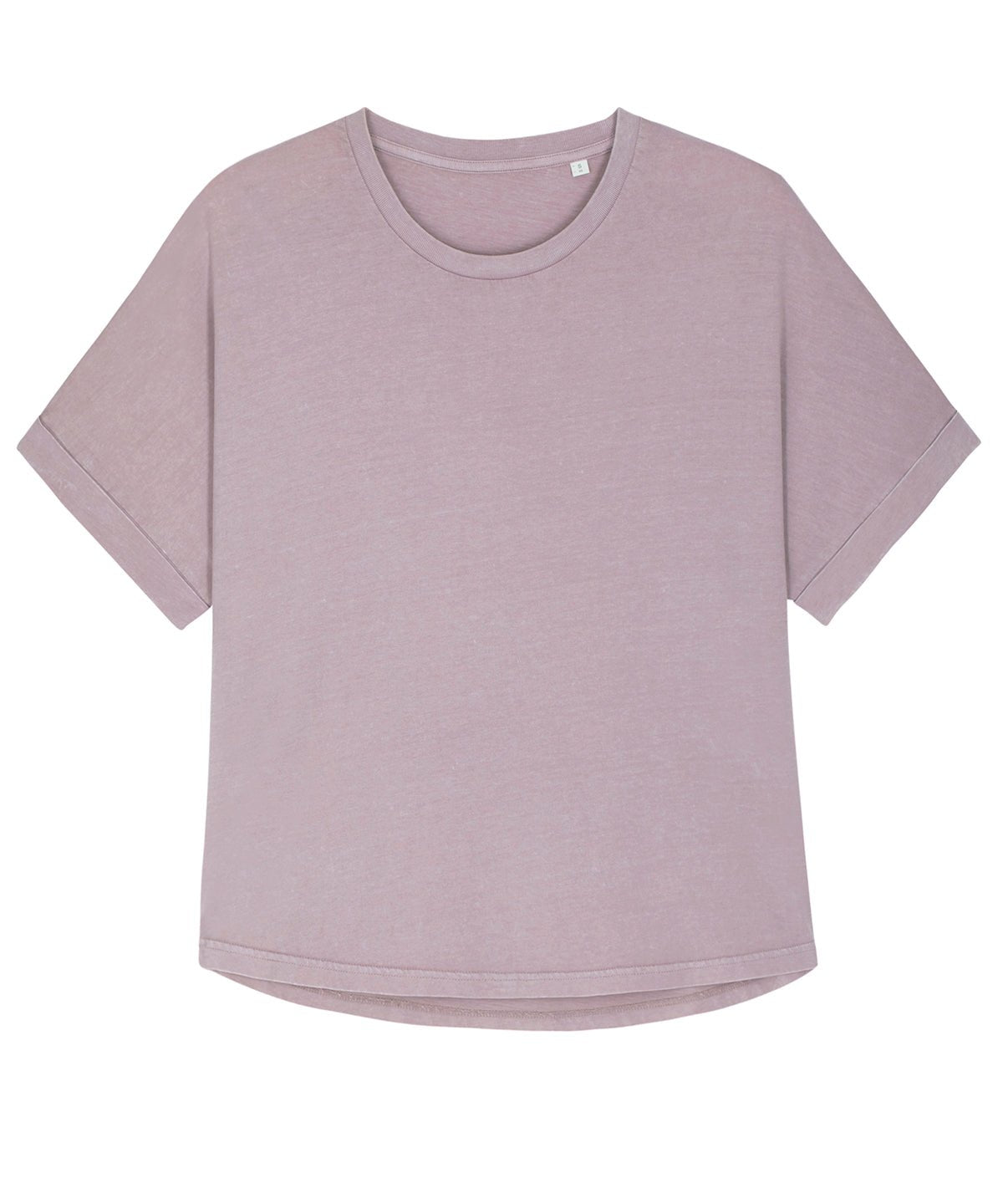 Organic Garment Dyed Roll Sleeve T-shirt: Womens - REGN